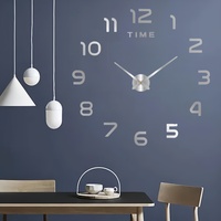 Large 3D Wall Clock Luminous Classic Wall Clocks DIY Digital Clock Wall Watches Stickers Silent Clock for Home Living Room Table