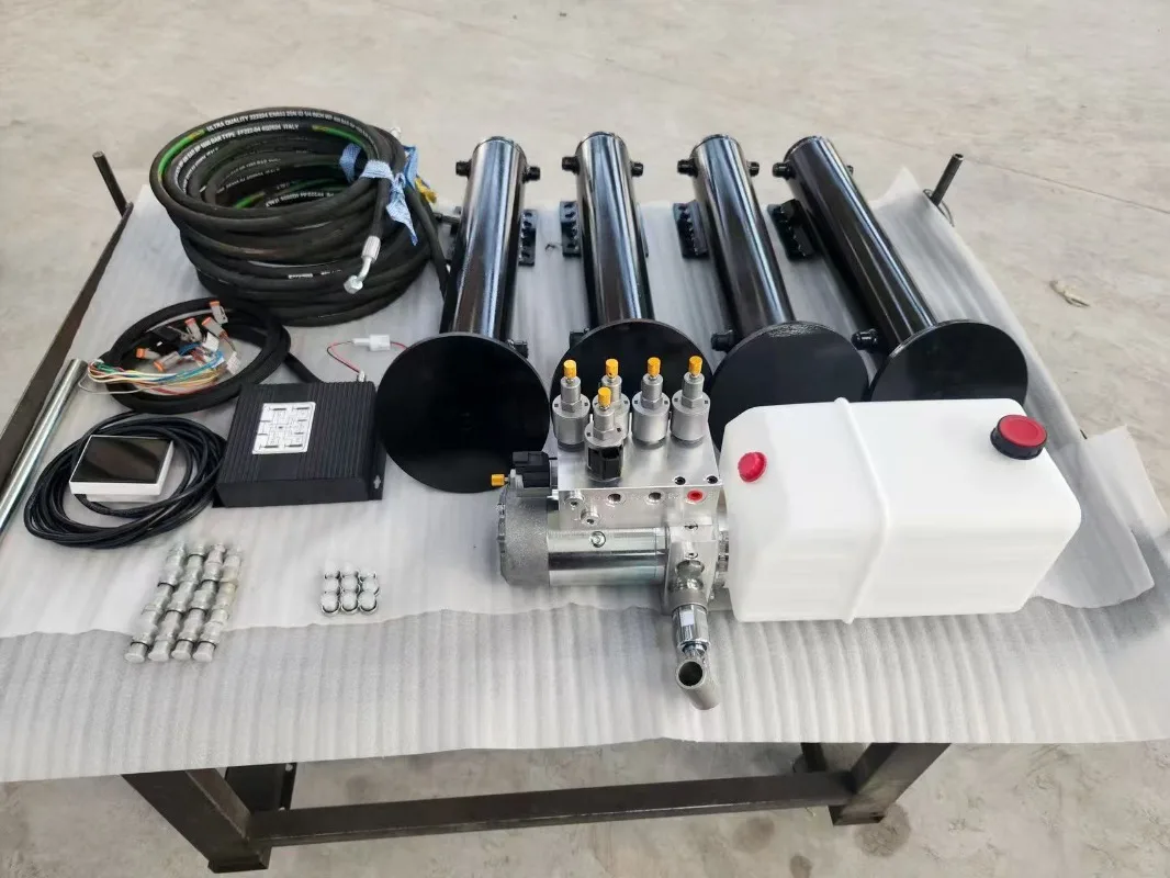 Camper automatic leveling system Lift hydraulic cylinder RV jack, 2-20 ton capacity trailer