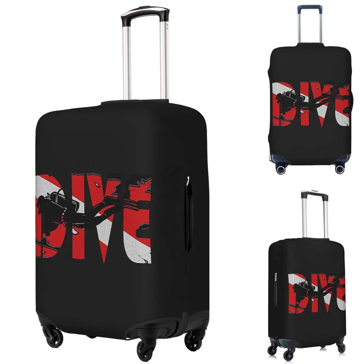 

Scuba Diving - Dive Suitcase Cover Protection Elastic Trip Luggage Protector Covers for 18-32 Inch