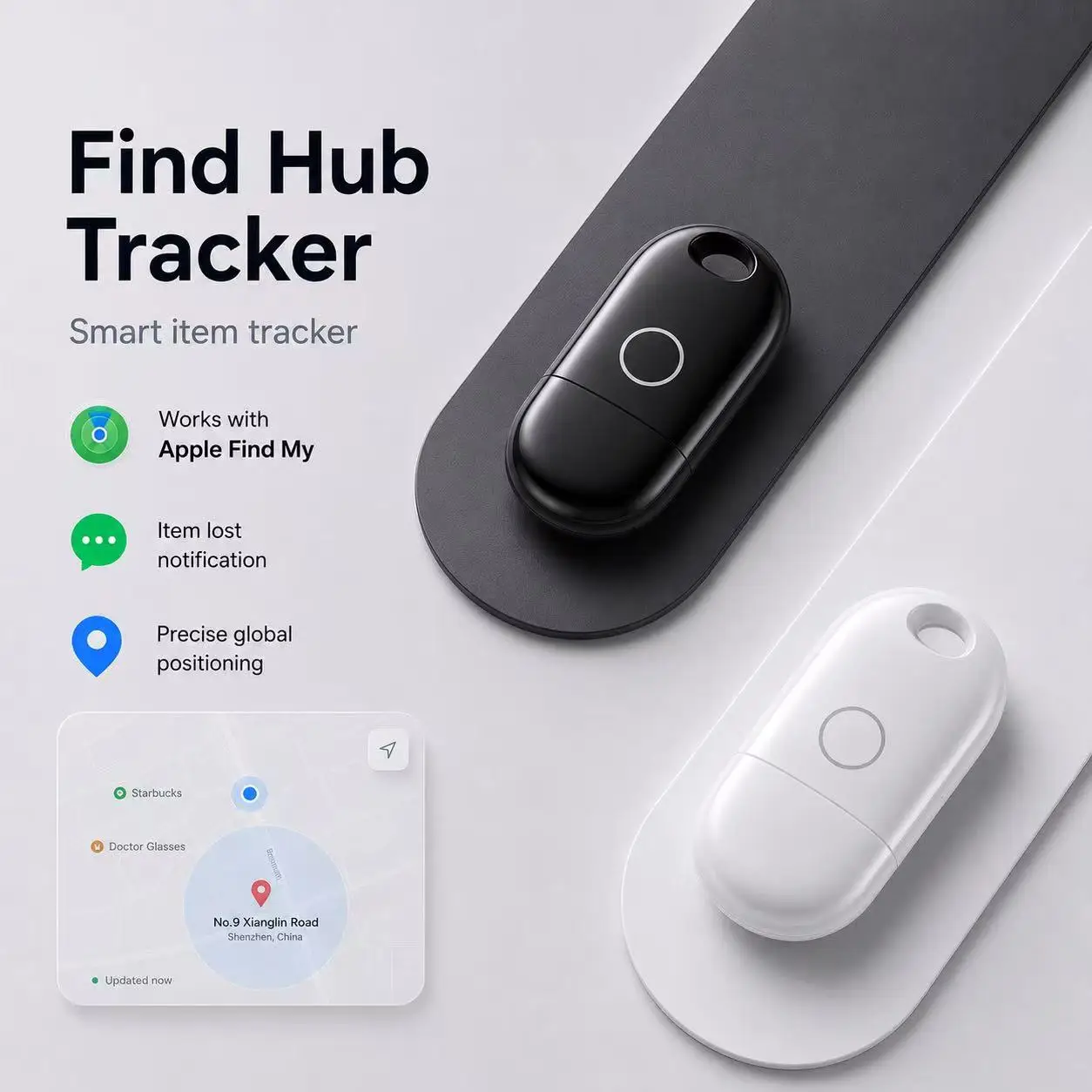 

Key Finder, Tracker Tag, Works with Apple Find My (iOS Only), Key Tracker with APP,Sound Location, Key Locator Tracker for Pet