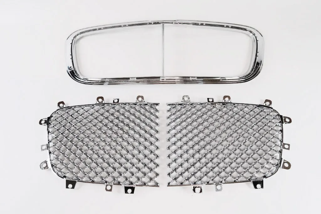 

Для Bentley GT GT Flying Spur вставки передней центральной решетки + хромированная отделка 2004-2008 гг.