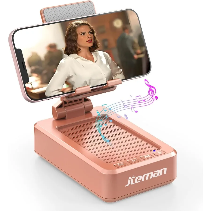 

J 20:00 Портативная подставка для телефона с динамиком Bluetooth Беспроводные подарки для женщин Подарок на день рождения Кухонный гаджет Держатель телефона для стола