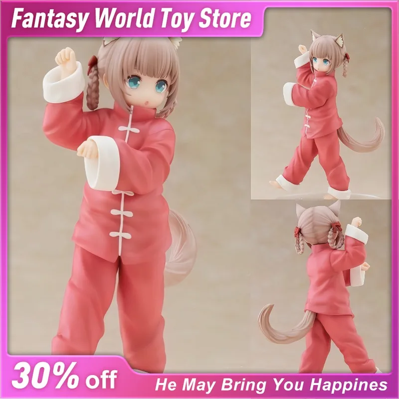 

Тан Костюм Соевый порошок | Серия костюмов Кунг-фу Красивая девушка "Мой кот" Рисунок | Аниме фигурка подарок Коллекционный орнамент