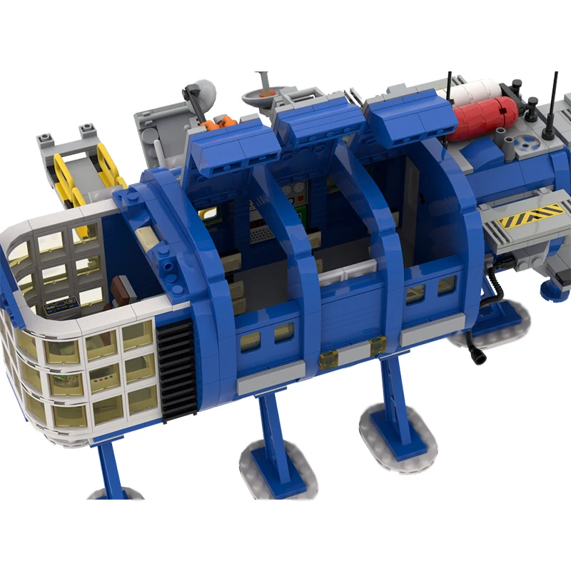 宇宙港コントロールセンター モデル MOC 組み立てブロック 戦争装備 モジュール式テクノロジー ギフト ホリデー 組み立て 子供のおもちゃ スーツ