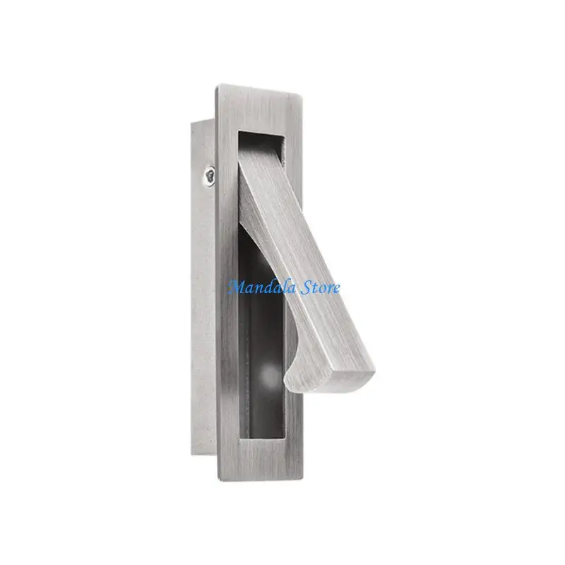 U2JC Recessed Door Grip Handle with Press Lift Access Pocket Door Hardware
