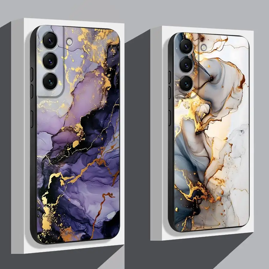 Marble Phone Case for Samsung Galaxy A51 A52 A52s A53 A54 A55 A71 A72 A21s A31 A41 A16 A50 A70s Luxury Cover