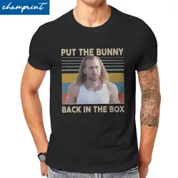 Funny Put the Bunny Back in the Box T-Shirt Men Pure Cotton T Shirt John Travolta Nicolas Cage Face Tee Shirt Gift Idea Clothing