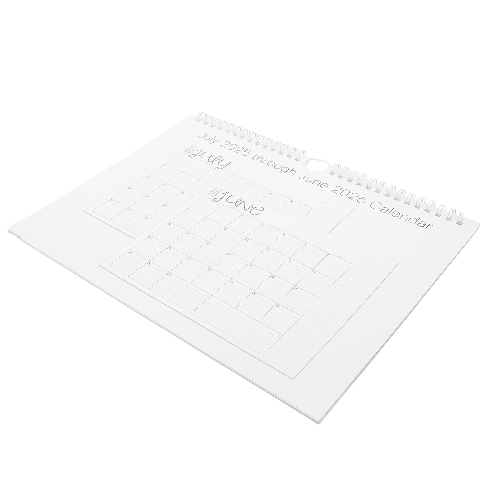 

Настенный календарь-планировщик на 2026 год, ежемесячный подвесной спиральный переплет, июль 2025, июнь 2026 года, офис, дом, студент, 12 месяцев, большое пространство для письма