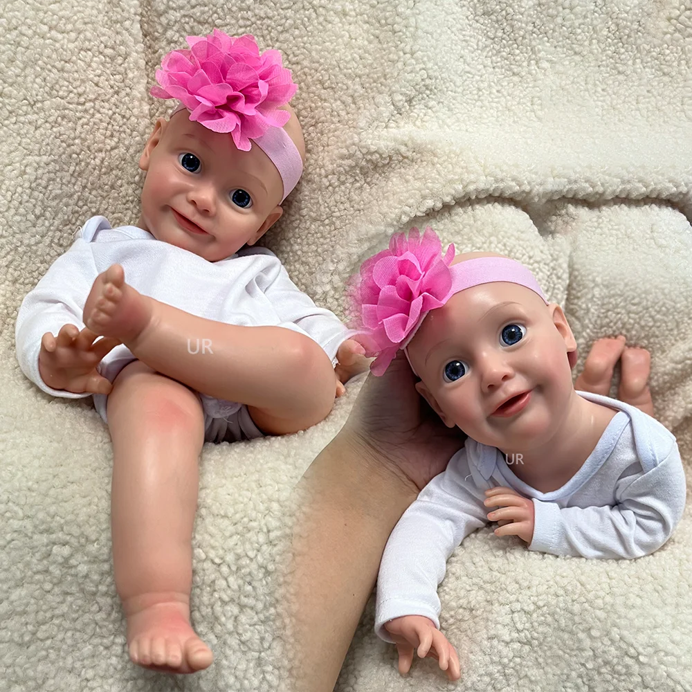 

16 Inch Lifelike Baby Toy Awake Silicone Full Body Girl 3D Painting Skin Visible Veins Bebe Reborn Doll Toys for Kids Gift