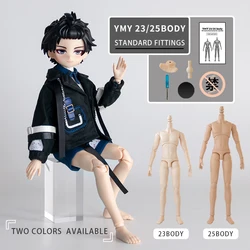 New YMY23/25 Male Body Joint Doll DIY Boy 22cm 23.5cm Body for Blyth, GSC Head, Ob22,ob23,ob24 BJD Doll Accessories Toy