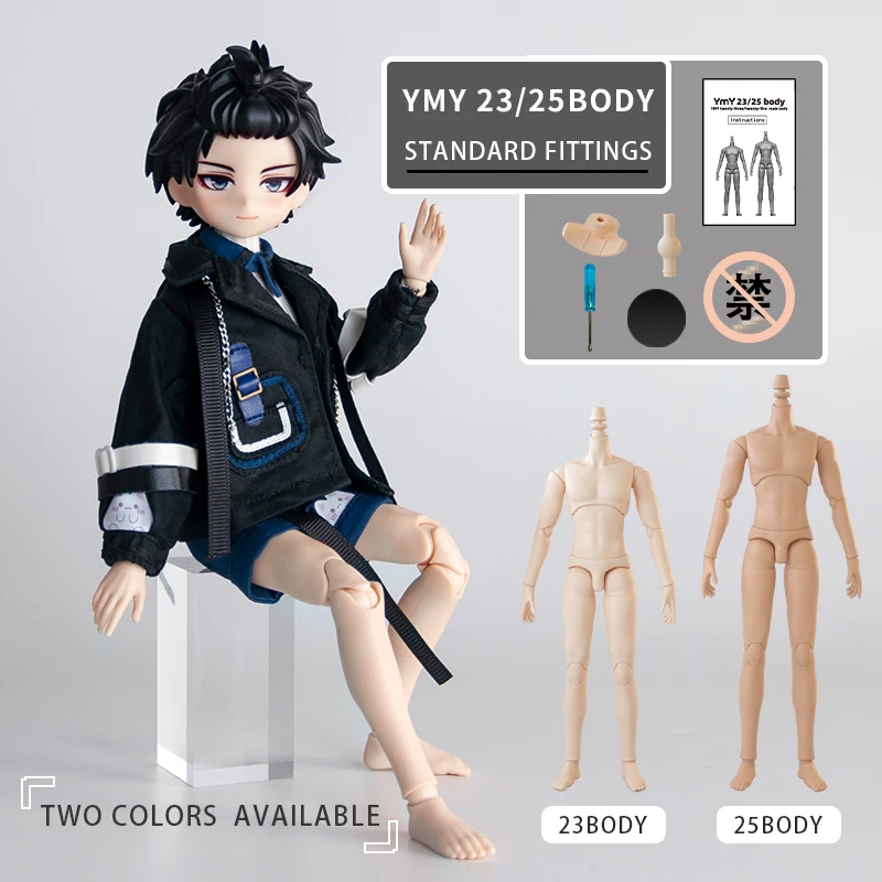 New YMY23/25 Male Body Joint Doll DIY Boy 22cm 23.5cm Body for Blyth, GSC Head, Ob22,ob23,ob24 BJD Doll Accessories Toy