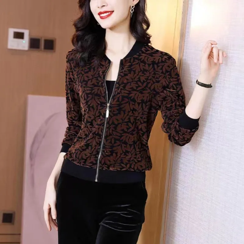Jacket Woman Loose Short Styles Cardigan Summer Outdoor Zipper Chiffon Long Sleeve Outerwear Flattering Plus Size Women's Jacket