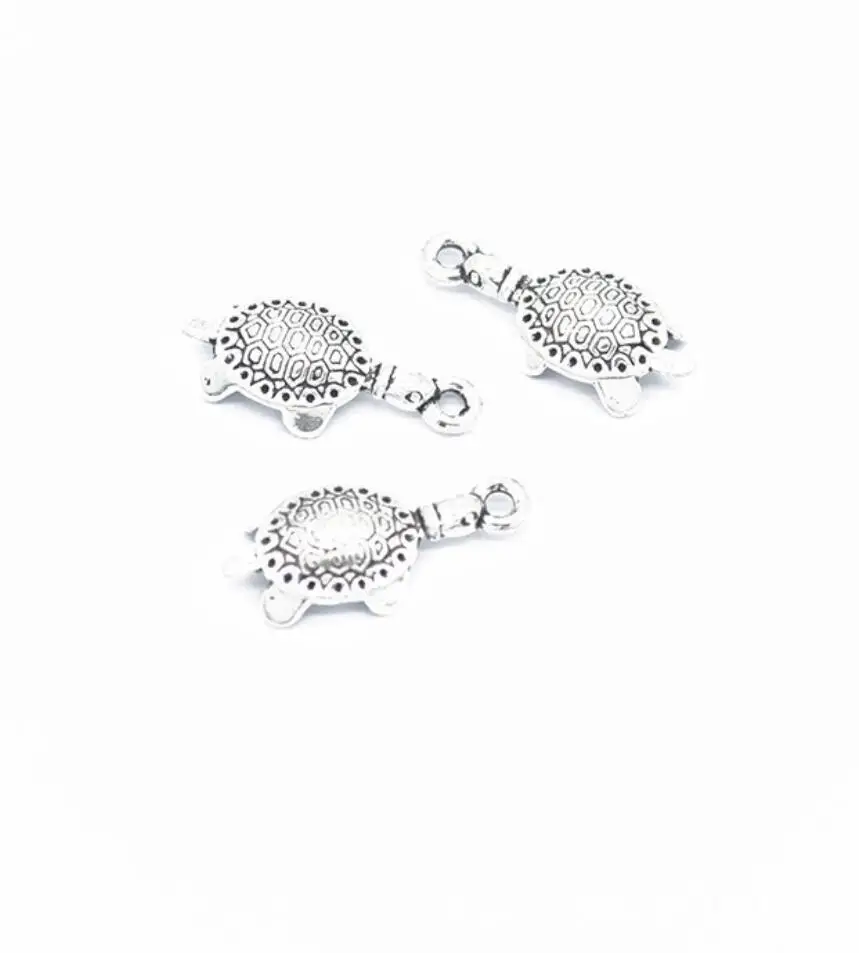 15pcs 20*9mm Charms Sea Turtle DIY Jewelry  2 Colors Sea Turtle Charms F0479
