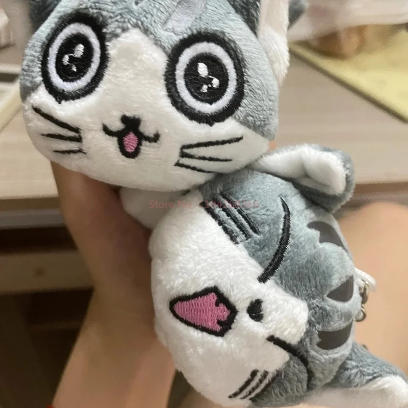 Kawaii Cute Mini Plush Cheese 10cm Cats Animal Stuffed Doll Keychain Instagram Style Bag Hanging Schoolbag Pendant  Gifts view 5