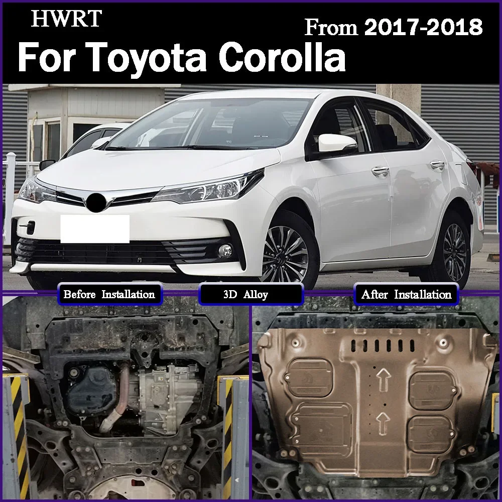 Engine Splash Guard Suitable For Toyota Corolla 2017-2018 1.8L 1.2T Engine Underguard Chassis Protection Plate