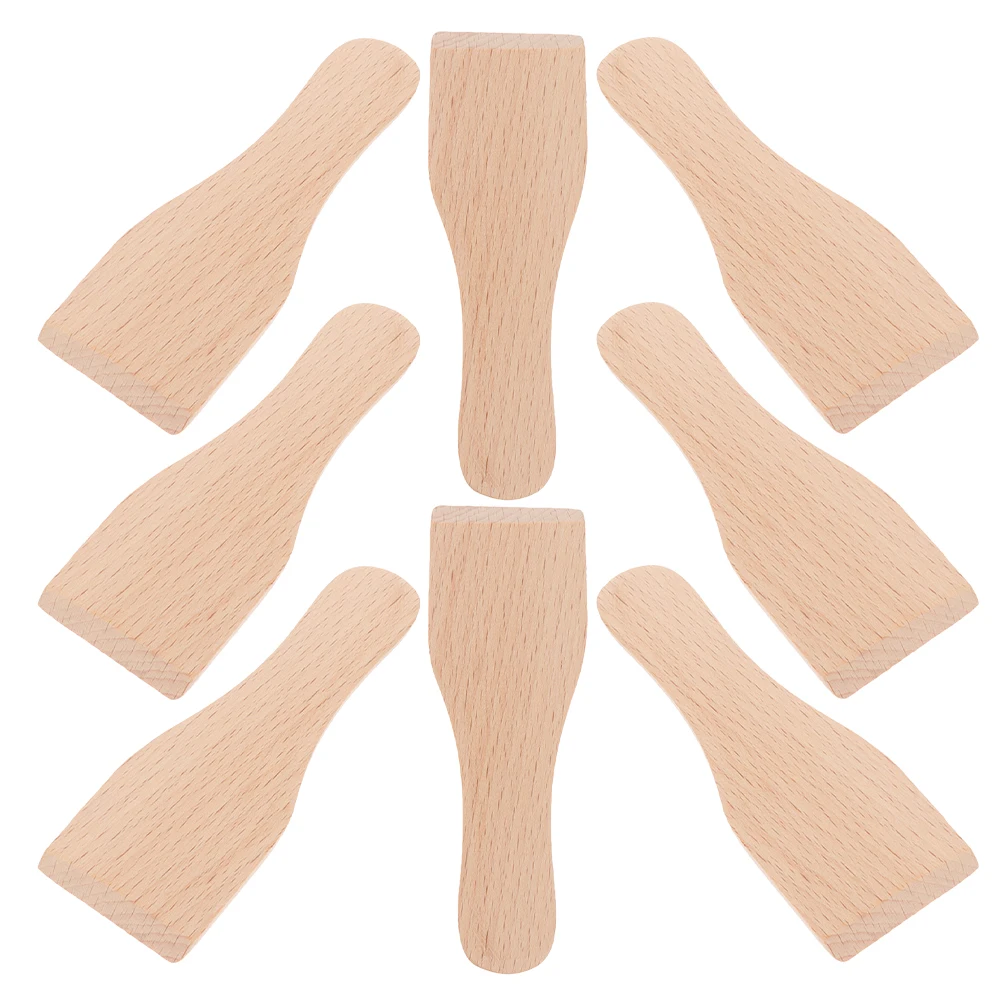 

8pcs Small Spatula Pizza Shovel Turner Reusable Wooden Utensils For Cooking Baking Scrapers Cooking Utensils Wooden Kitchen