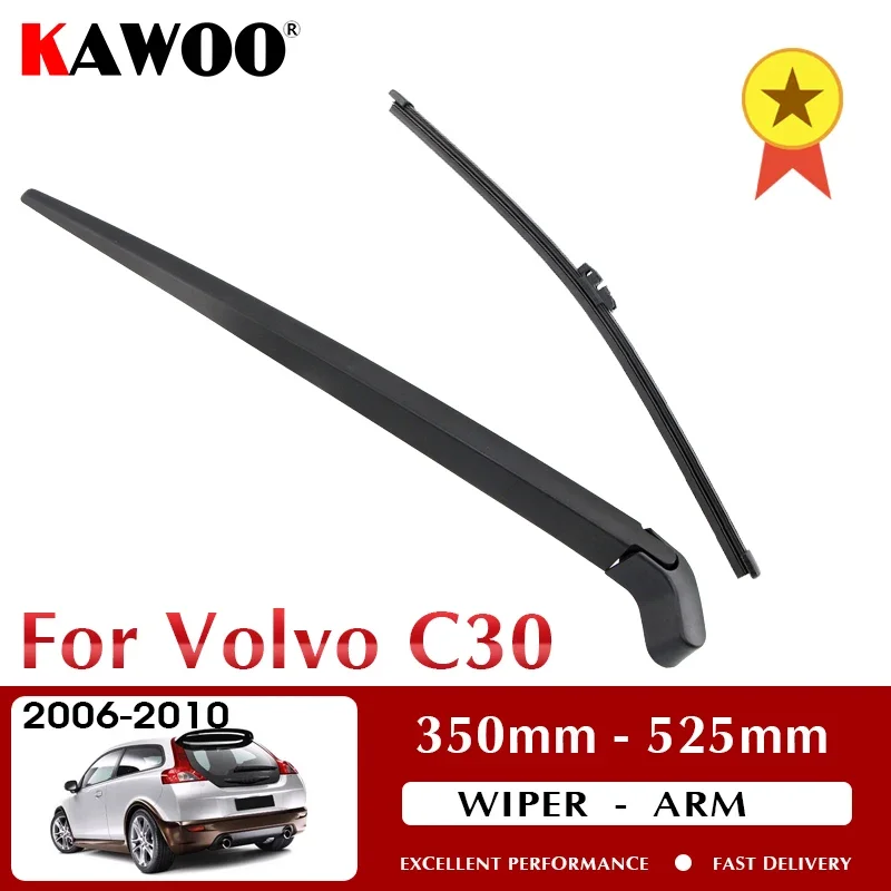 For Volvo C30 Hatchback 2006-2010 350mm Car Rear Wiper Blade Blades Back Window Wipers Arm Windscreen Wipers Auto Accessories