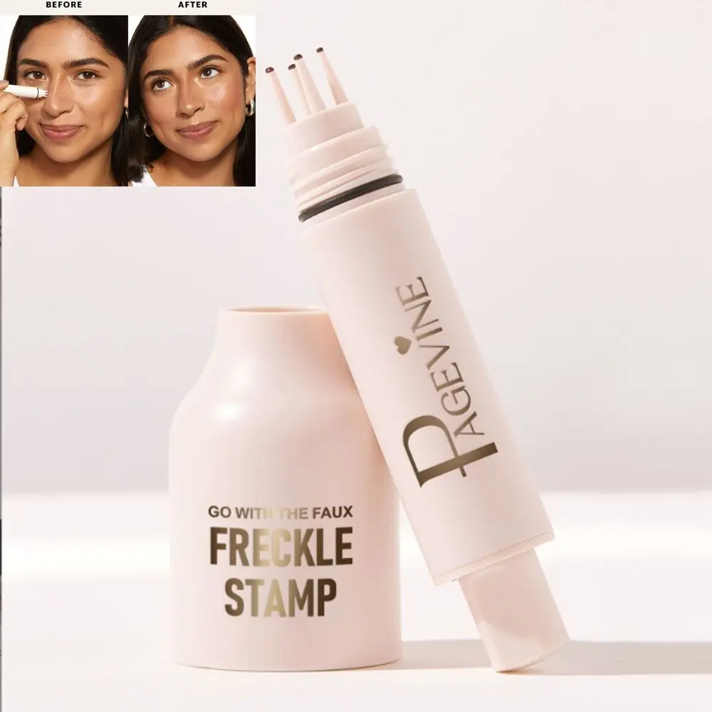 

New Waterproof Faux Freckle Stamp Smudge-proof Long Lasting Freckle Makeup Pencil Natural Fast-drying 5-Point Freckle Stamp