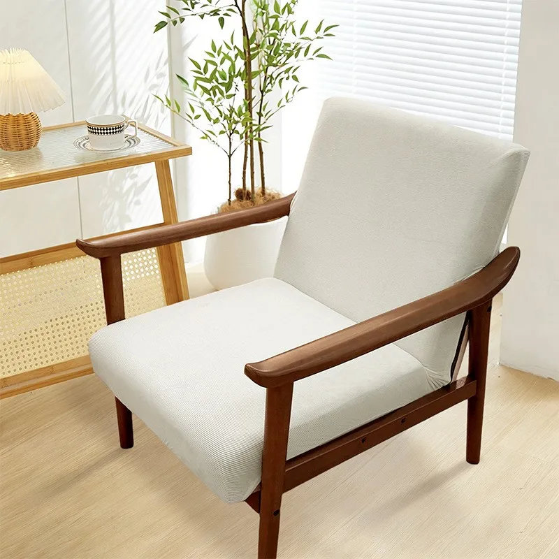 Stretch Corduroy Armchair Cover Single Seat Sofa Slipcover for Home Office Hotel Living Room Furniture Arm Chair Protector Cover