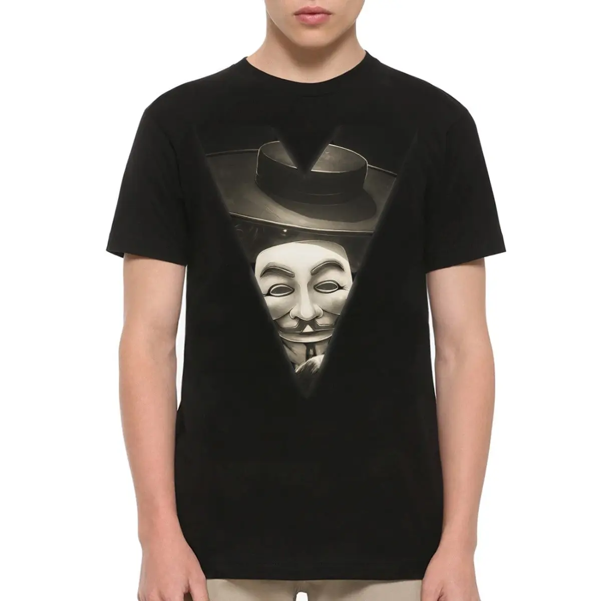 V for Vendetta Guy Fawkes T Shirt  Sizes MOV 616178