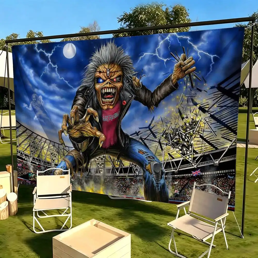 I-Iron Run For Your M-Maiden  Flag Suitable For Party Club Outdoor Interior Wall Decoration Banner Fans Gift