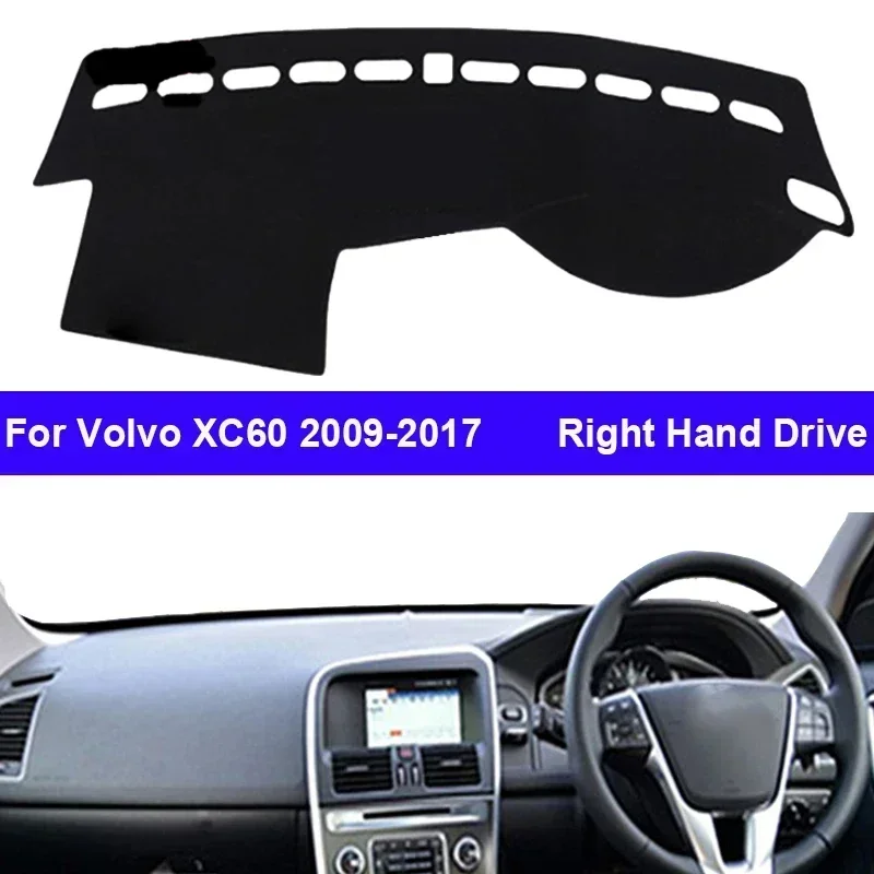 

Car Dashboard Cover Non slip pad For Volvo XC60 2009 - 2017 Auto Center Car Dash Mat Sun Shade Pad Anti-UV Cushion 2016 2015