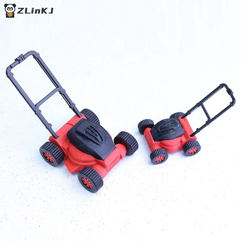 ▶1Pc 1:12 1:18 Dollhouse Lawn Mower Model Simulation Children's Garden Mower Toy Repair Tool Miniature Furniture Accessories view 5