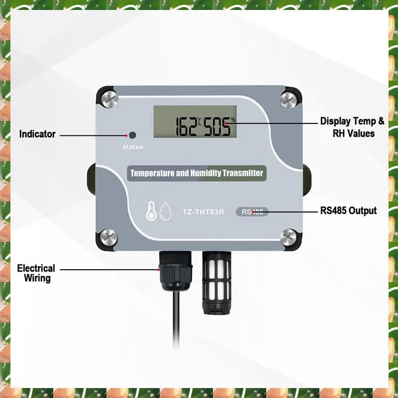 

JAJA RS485 Датчик температуры и влажности Modbus RTU Датчик температуры Цифровой промышленный датчик температуры и влажности Настенный монтаж