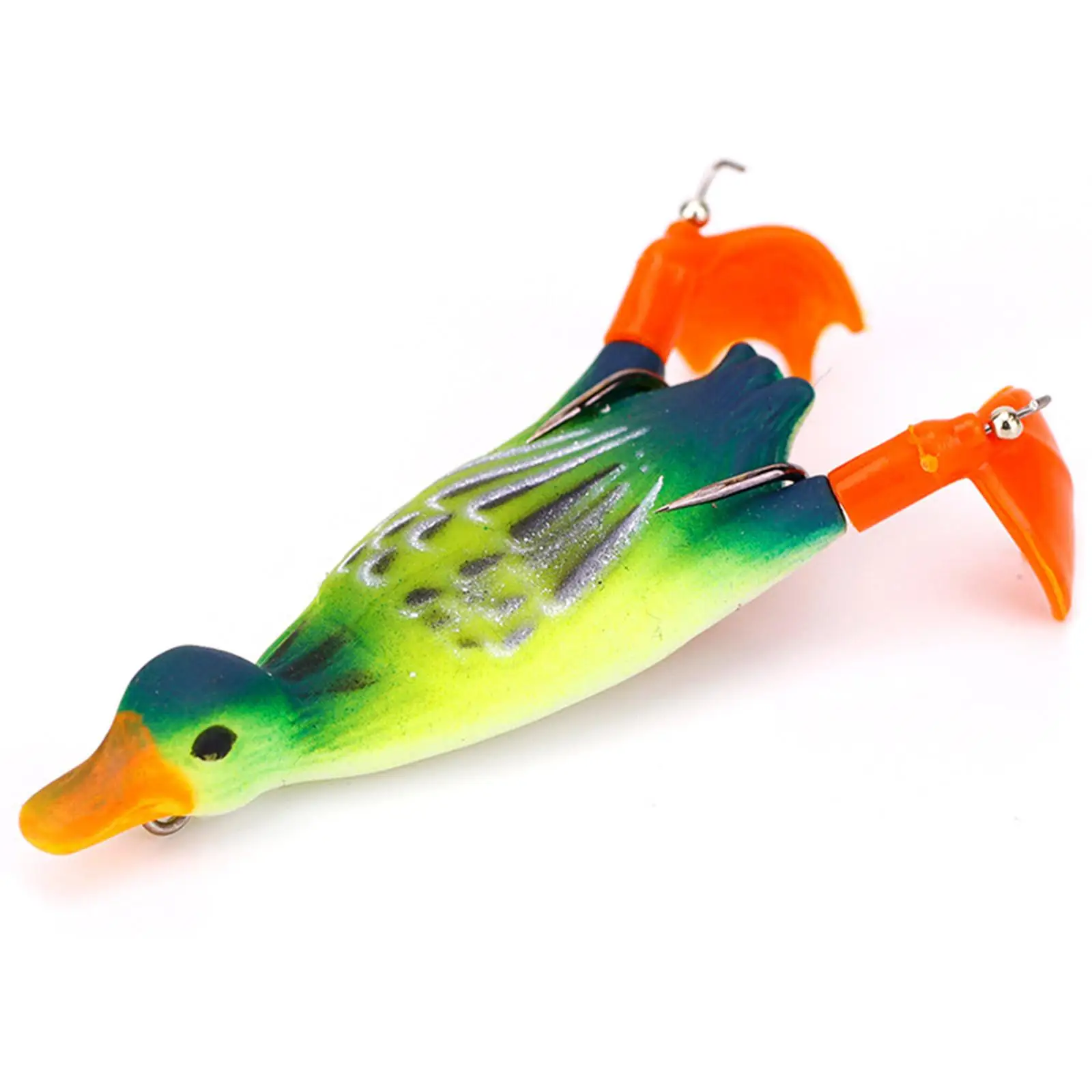 Double Propeller Duck Lure Silicone Swimbait Topwater Floating Artificial Fishing Lures for Predator Fish Gear