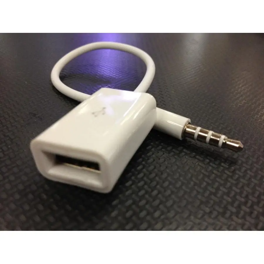 New Practical 3.5mm AUX USB 2 0 Audio Adapter Cable Car Stereo Converter MP3 Speaker U Disk Flash Drive Connection Accessories