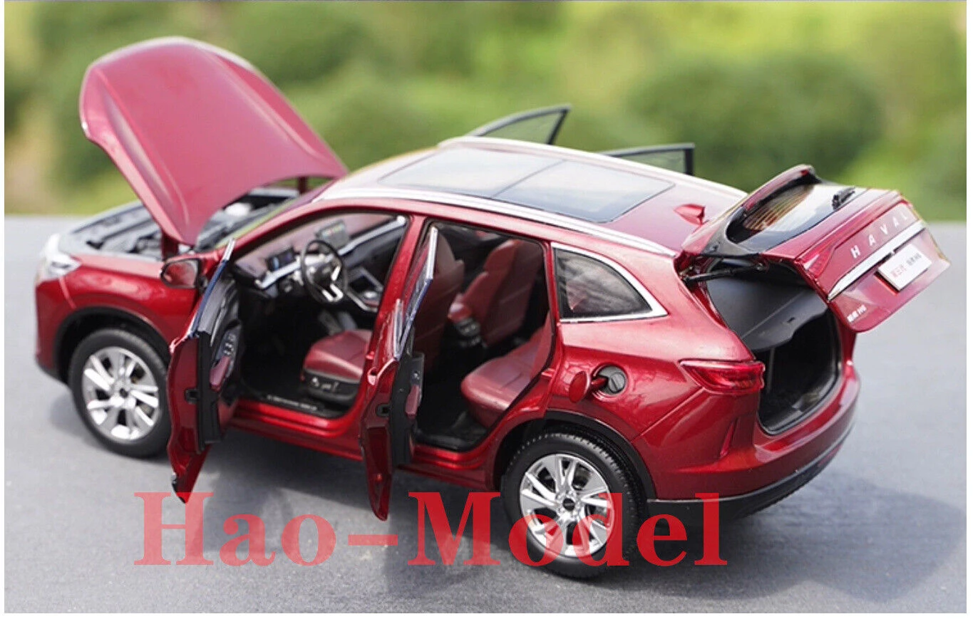 1/18 For HAVAL H6 2021 Alloy Diecast Model Car Boys Girls Toys Kids Gifts Hobby Display Ornaments Collection Red