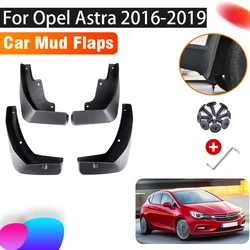 4 PCS Car Mud Flap For Opel Vauxhall Astra K GSi OPC 2016-2019 2018 Auto Mudguard Splash Guard Front Rear Fender Car Accessories