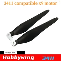 Originele Hobbywing 3411 X9 Motor Foc Vouwbare Koolstofvezel Kunststof Cw Ccw Propeller Voor De Power Systeem Agrarische Drone