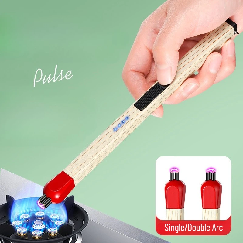 The Latest Match Stick Extended Charging Lighter Kitchen Barbecue Household Gas Stove Igniter Outdoor Barbecue Cigarette Lighter