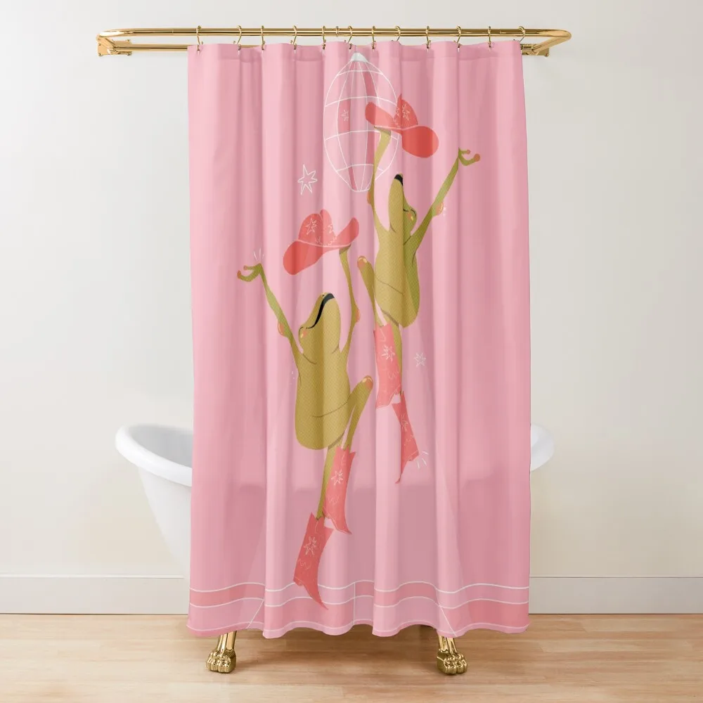 

Dancing Queen Cowboy Frog Shower Curtain Waterproof Fabric Shower Waterproof Fabric Bathroom Bathroom Deco Curtain