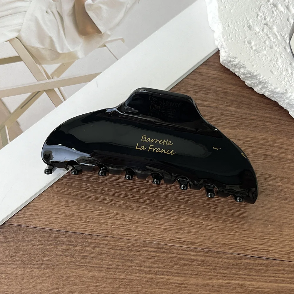 Große Haarklammer Clip Acetat Hai Clip Arc Geometrische Haarklammern Greifen Vintage Damen Haarschmuck – Detail 7