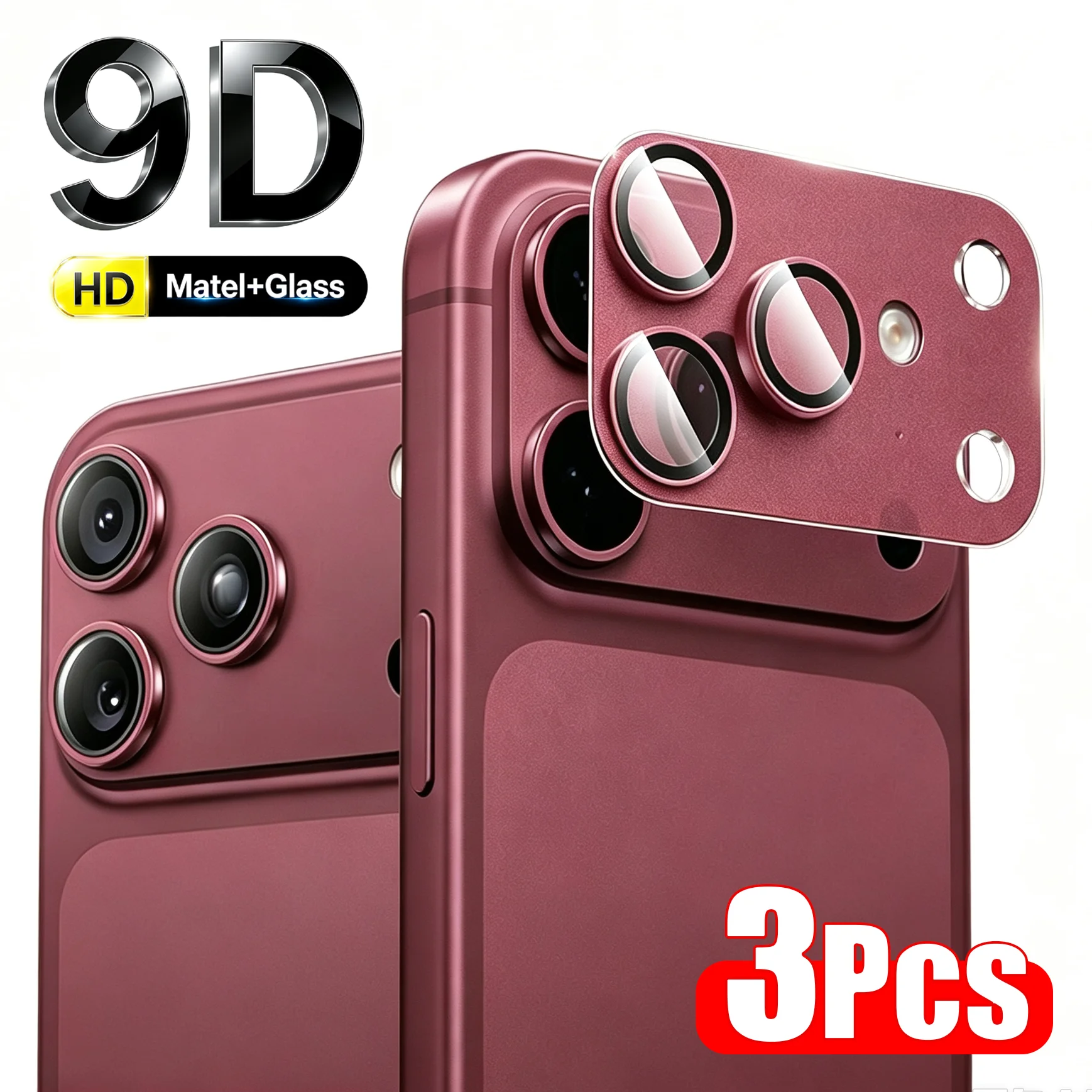 Metal Tempered Glass Camera Protector for iPhone 18 Pro Max Lens Protection For iPhone 18 Pro 17 Phone Lens Cover Accessories