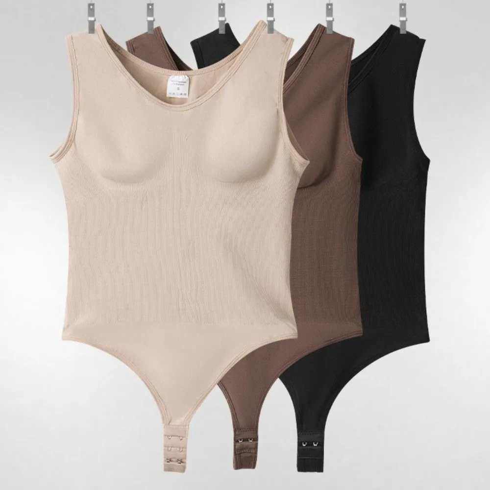 Тонкий формирователь тела, женское боди, корректирующее белье, тонкий корсет без рукавов, корректирующий живот, стринги, купальник