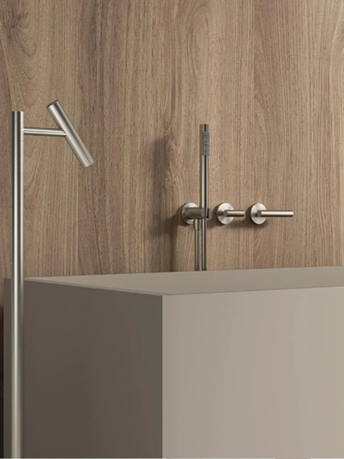 Concealed wall mounted basin faucet set, split bathtub