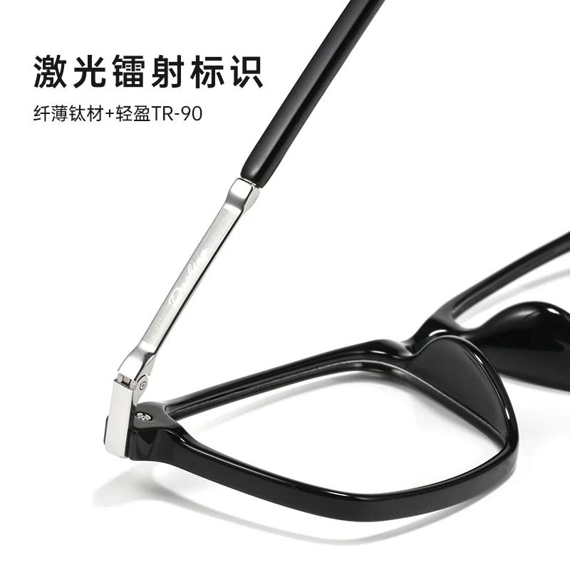 Logorela 6053 إطار نظارات من التيتانيوم للنساء والرجال وصفة طبية نظارات كلاسيكية نظارات دائرية لقصر النظر إطارات بصرية نظارات