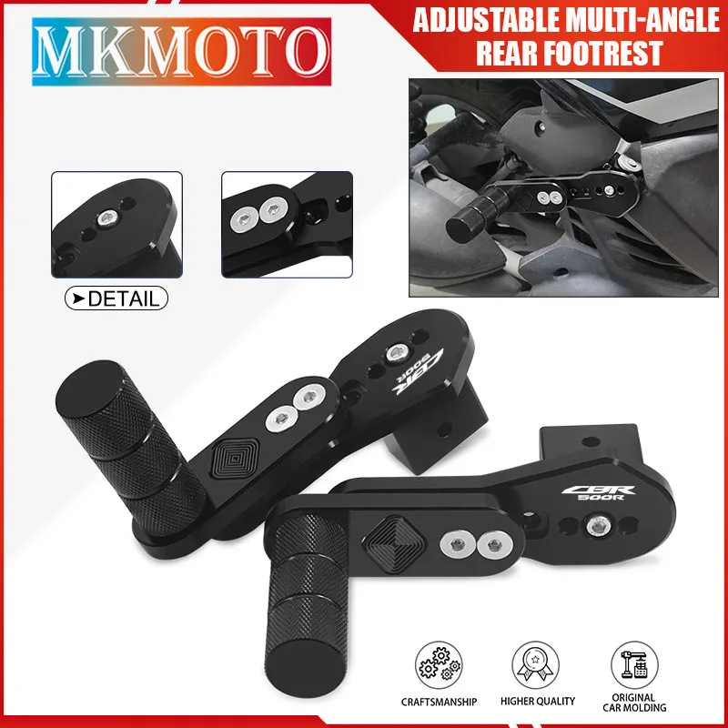 New For CBR500R 14-24 CBR400R 15-24 Motorcycle Multi Angle Telescopic Footpeg Adjustable Rear Passenger Footrest cbr500r cbr400r