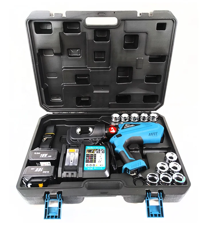 Hydraulic crimping tools for copper high-efficiency machines for crimping tasks