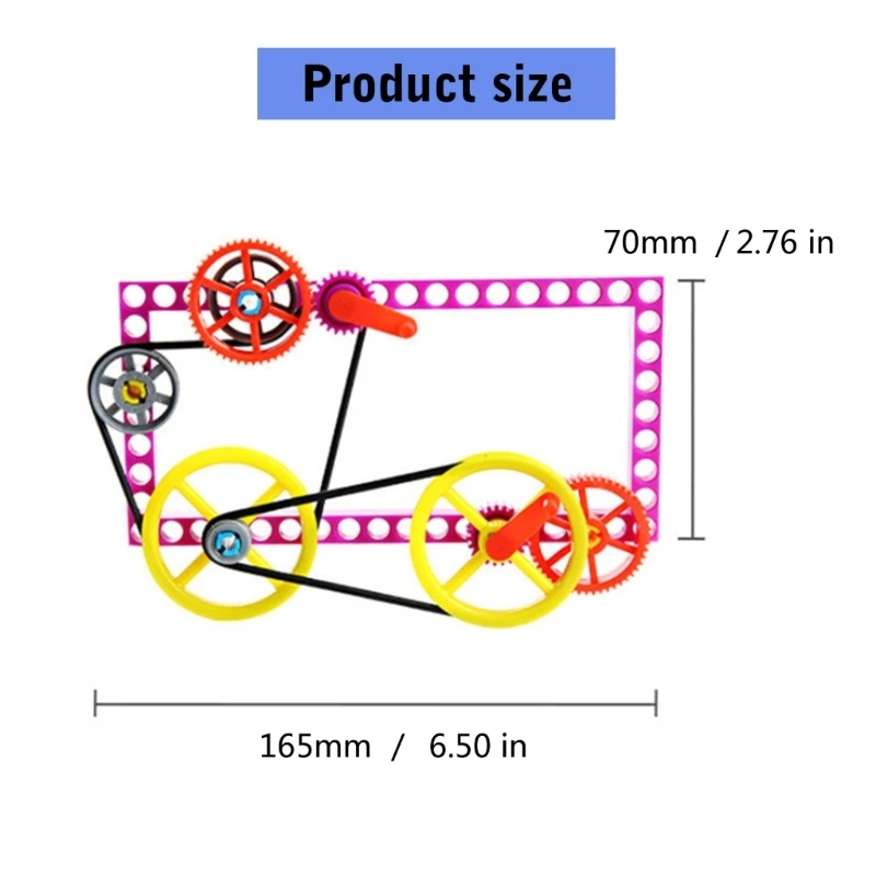 jouets à assembler pour expériences scientifiques, poulie à engrenages, jouet éducatif pour enfants, outil en N0HC