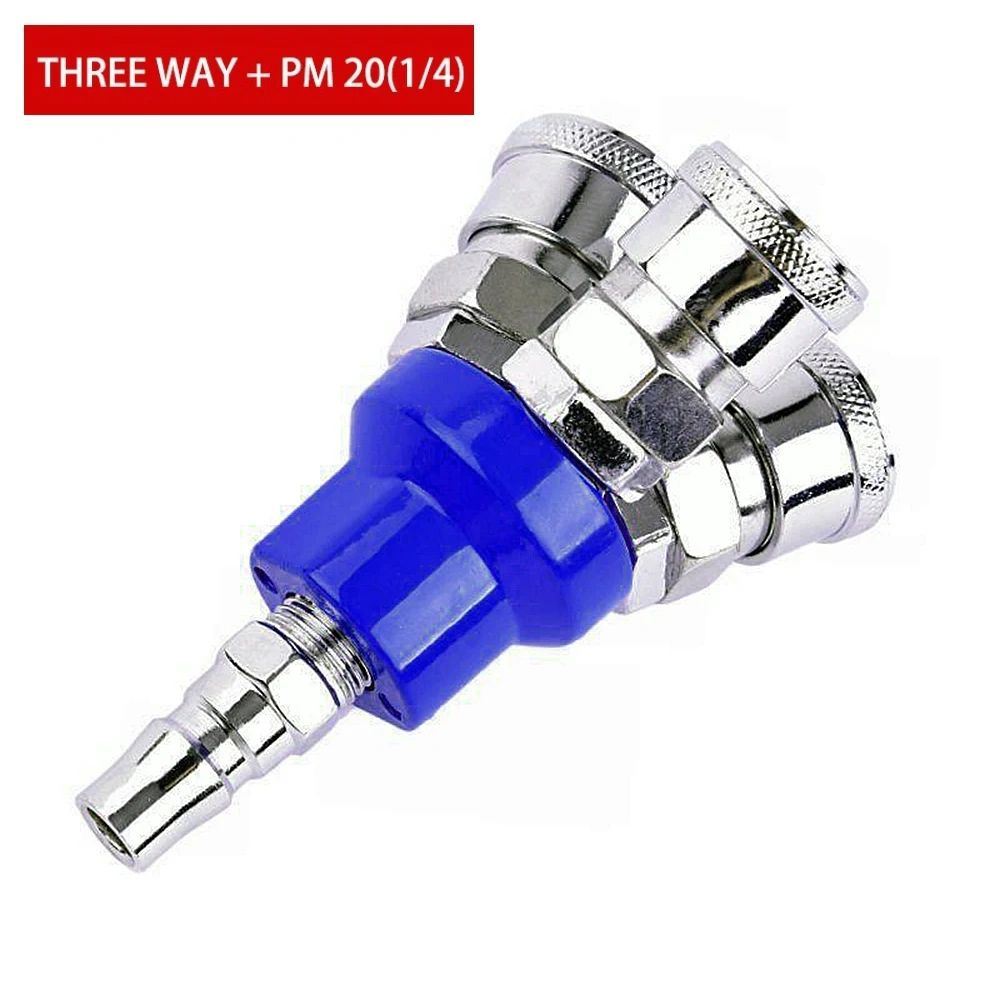 Pneumatic Connector For Air Compressor - SMV Round Two-way SMY Round Three-way Internal Thread Quick Connector - Pneumatic Tool image 6