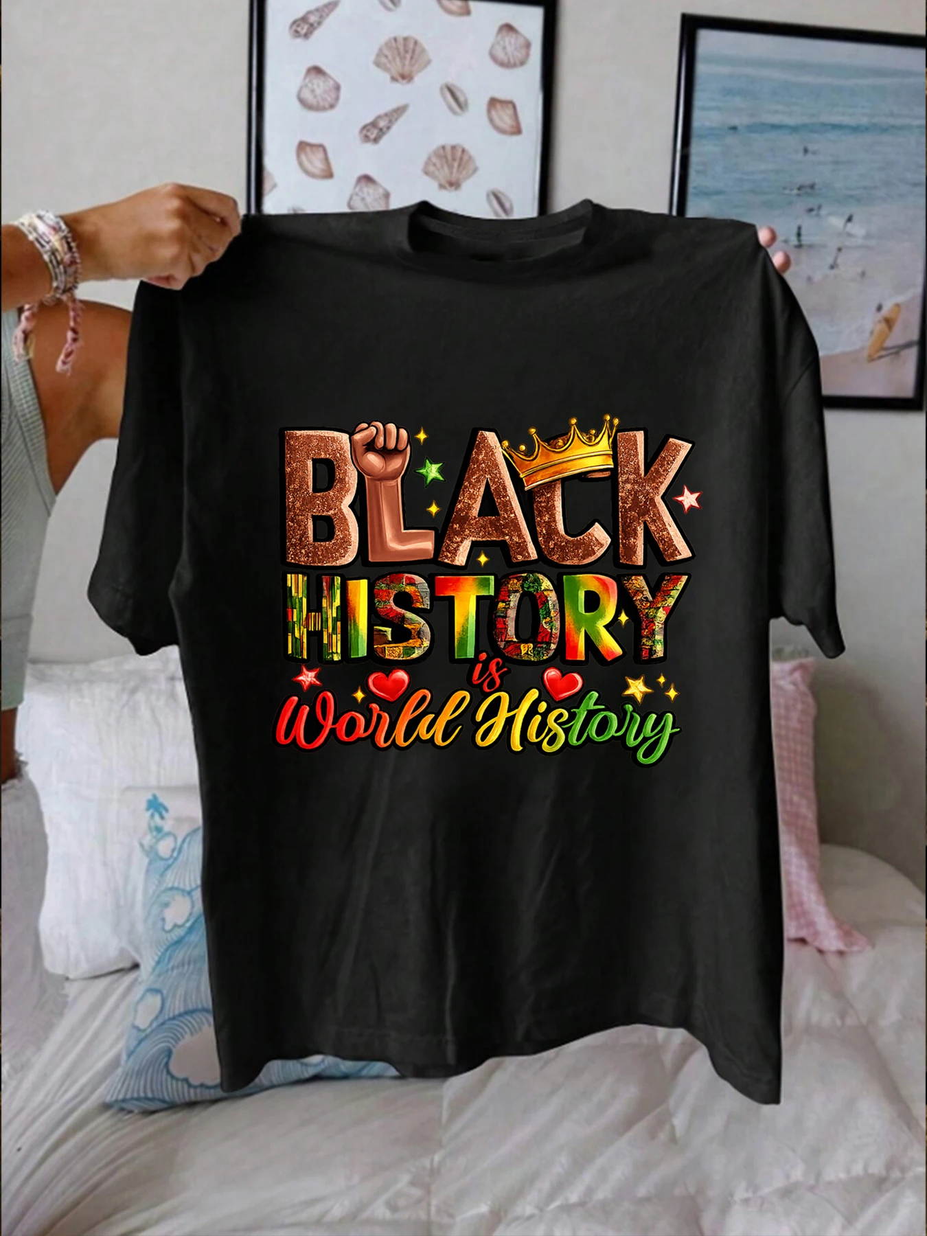 

【WZM1021136】Creative printing plus size women's T-shirt summer casual street fashion women's Joker short sleeve T-shirt