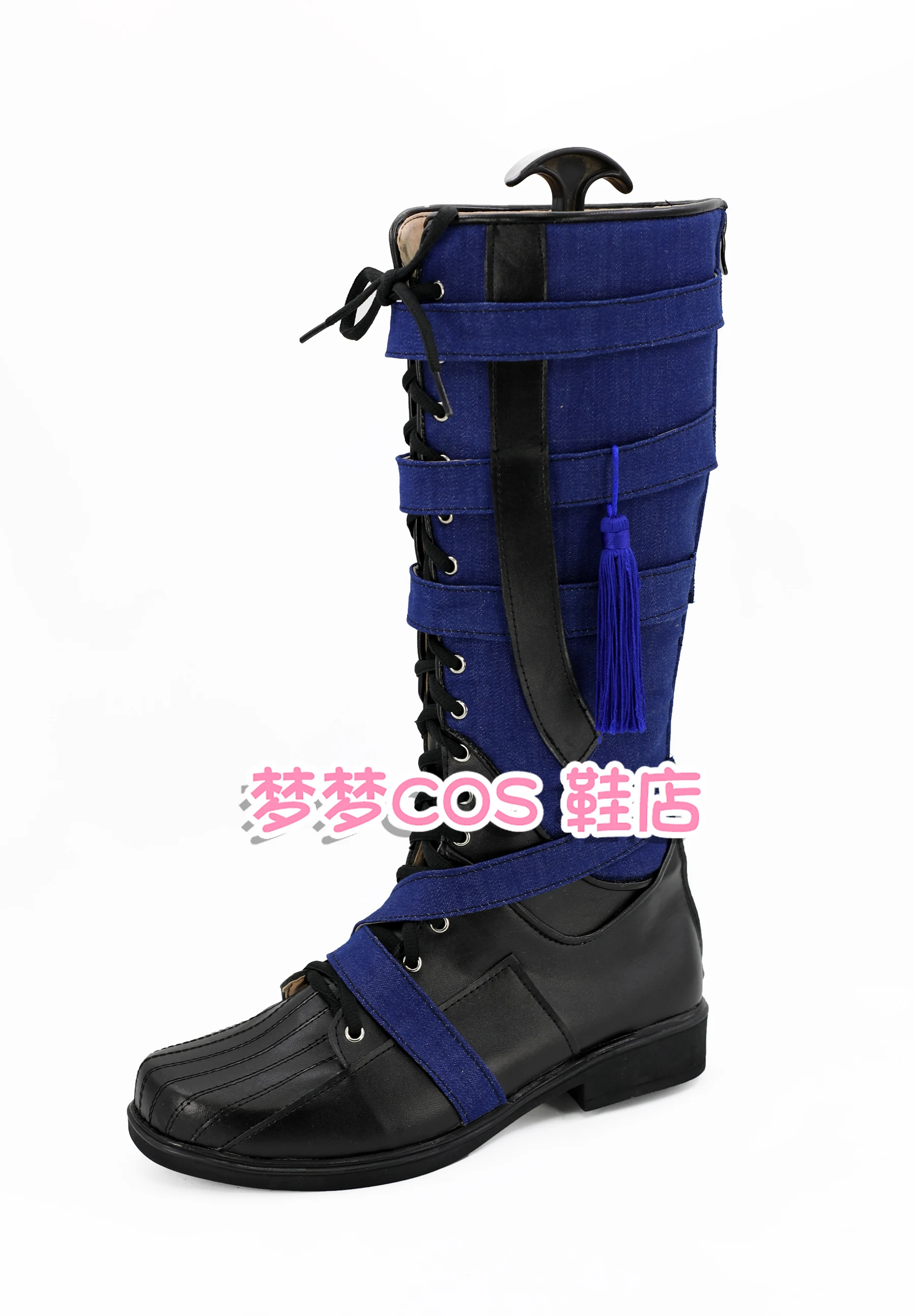 Dr Cosplay Scarpe blu Stivali da dottore Abito da festa di carnevale di Halloween