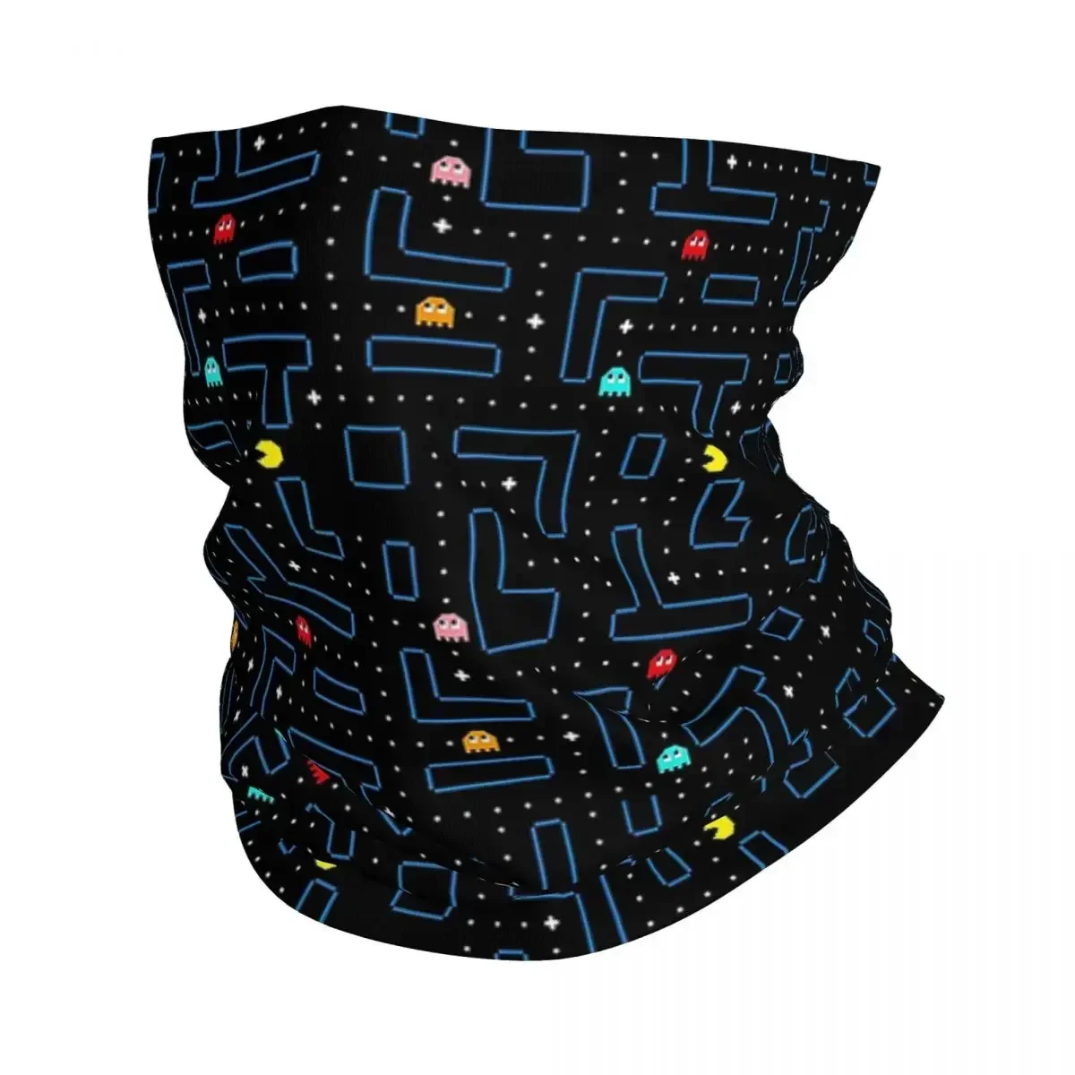 Video Game Classic Arcade Game Collage Bandana Neck Gaiter Printed Wrap Mask Scarf Warm Cycling Scarf Hiking For Men Women