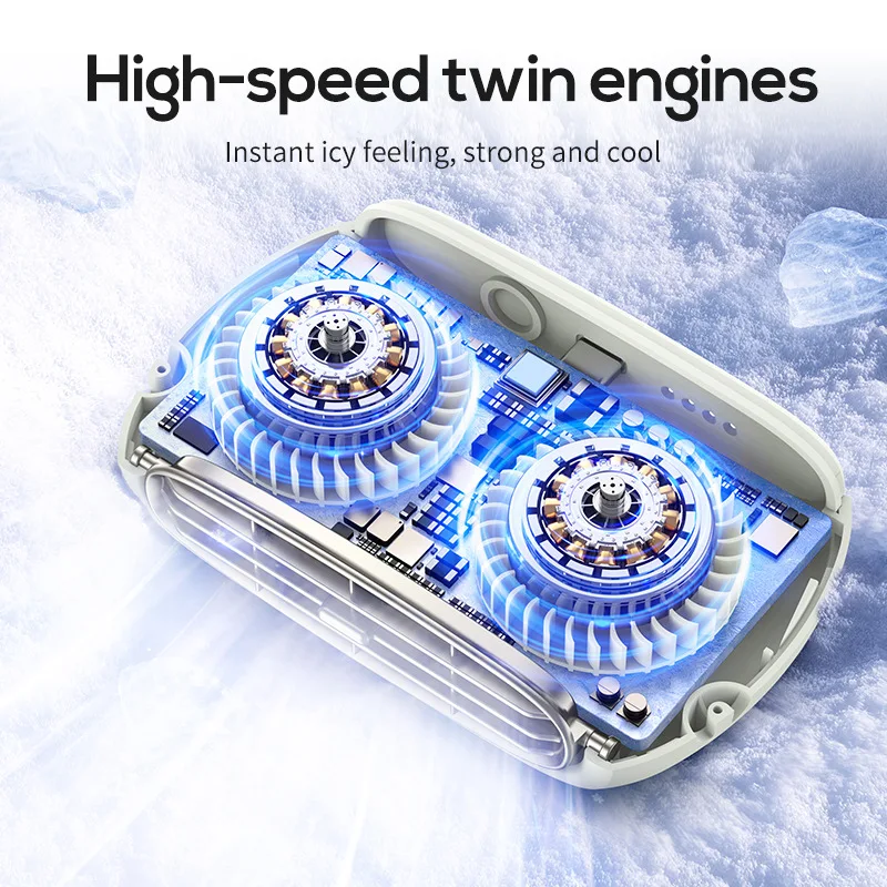 Neue USB-Lade Lange Ausdauer Tragbare Hängenden Hals Fan Mini Outdoor Blattlosen Hängenden Hals Kleinen Fan Desktop-Ventilator