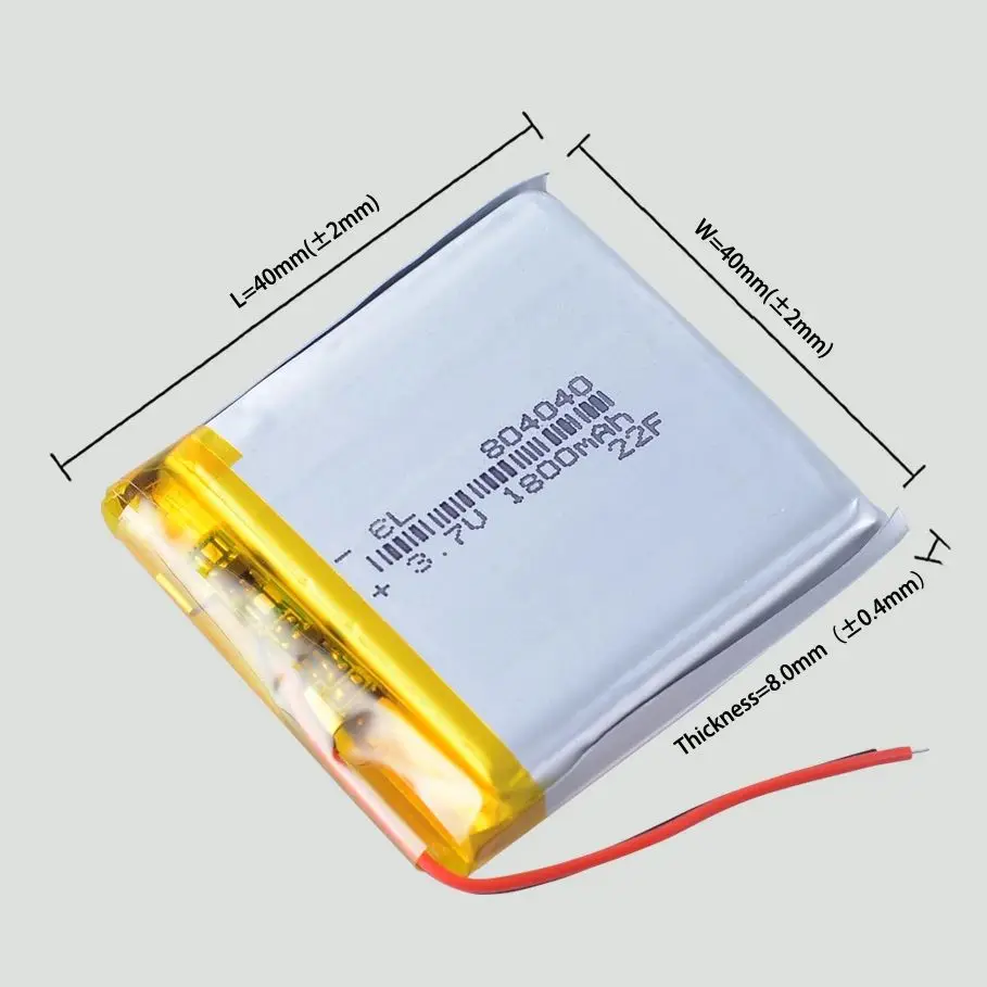604040 3.7V 1000mAh Lithium li Polymer Li-ion Rechargeable Battery 304040 404040 504040 704040 804040 904040 104040