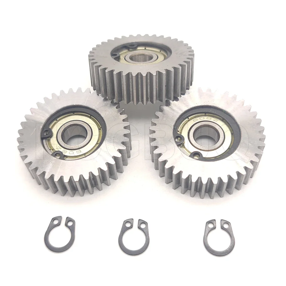 36T 38x11mm Electric Bike Vehicle Hubs Steel Gear with 8mm Bearing for E-bike 36 Teeth Electric Scooter Metal Planetary Gears